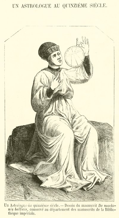 Um Astrólogo do Século XV (gravura) de French School