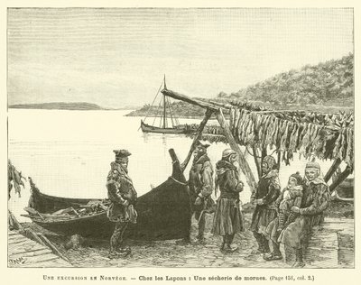 Une Excursion En Norvege (gravura) de French School