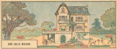 Uma Casa Bonita (cor litho) de French School