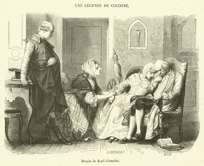 Uma Lenda de Colónia (gravura) de French School