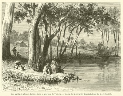 Angling in Victoria (gravura) de French School