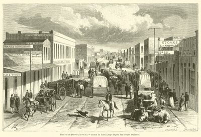 Uma rua em Denver, Rua F (gravura) de French School