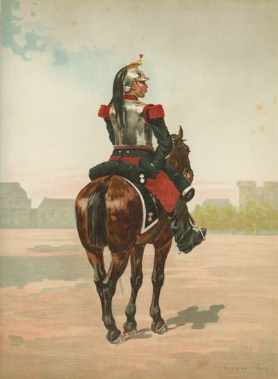 Soldado francês não identificado a cavalo de French School