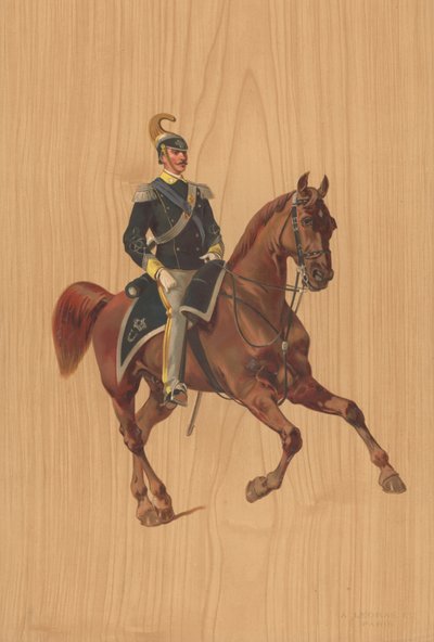 Soldado não identificado a cavalo de French School