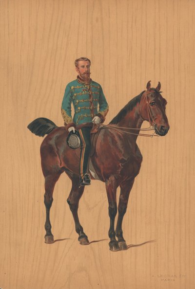 Soldado não identificado a cavalo de French School