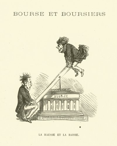 Subidas e descidas da bolsa de valores (gravação) de French School