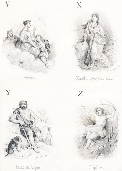 VXYZ: Venus, Xantho, Eyes, Zephire de French School