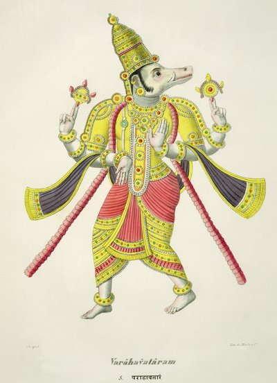 Varaha, gravado por de Marlet de French School
