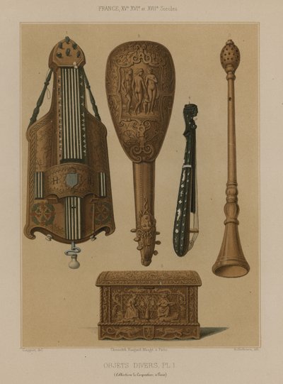Vários objetos de French School
