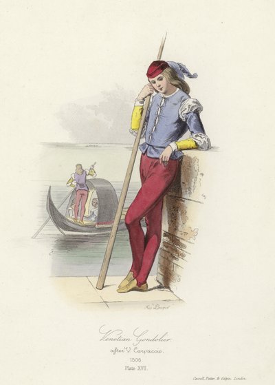 Gondoleiro veneziano de French School