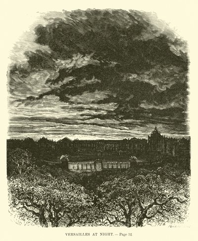Versailles à noite de French School
