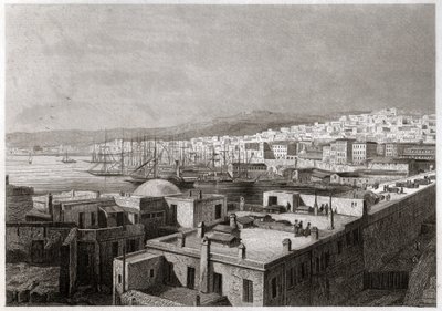 Vista de Argel. (gravura, ca. 1850) de French School