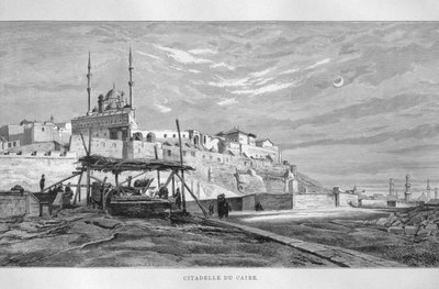 Vista da cidadela do Cairo, de LEgypte por Georg Moritz Ebers, 1881 de French School