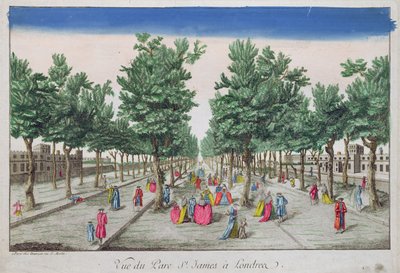 Vista, de, st., James, parque, londres de French School