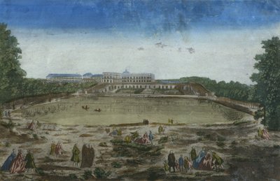 Vista, de, a, chateau, e, a, orangerie, visto, de, a, pedaço, deau des, Suisses, versalhes, frança de French School