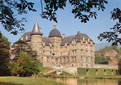 Vista do Chateau de Vizille, construído para o condestável de Lesgiuieres em 1611-19 de French School