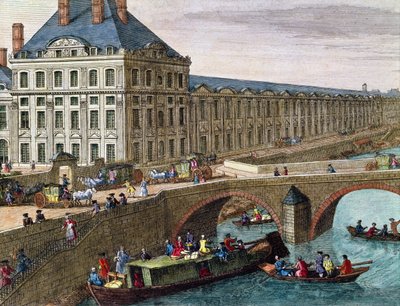 Vista do rio Sena em Port Royal (detalhe) de French School