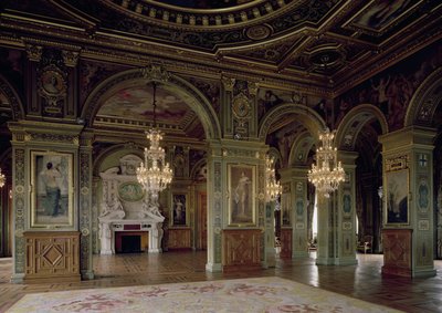Vista da Salle des Arts, depois de 1871 de French School