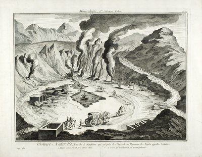 Vista, de, a, solfatara, vulcão, pozzuoli, nápoles de French School