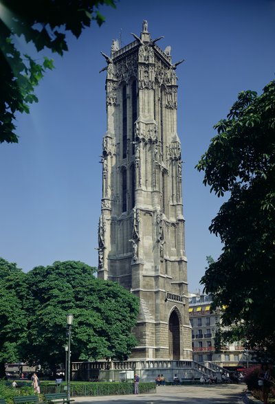 Vista do Tour Saint-Jacques, 1508-22 de French School