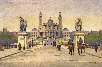Vista do Trocadero e da Pont d