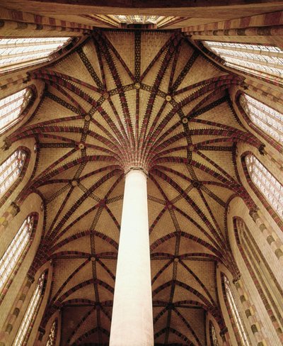 Vista da abóbada do teto de French School