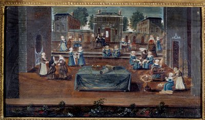 Vista da casa de São Cyr Saint-Cyr era uma casa de educação para meninas pobres nobres criada por Françoise d