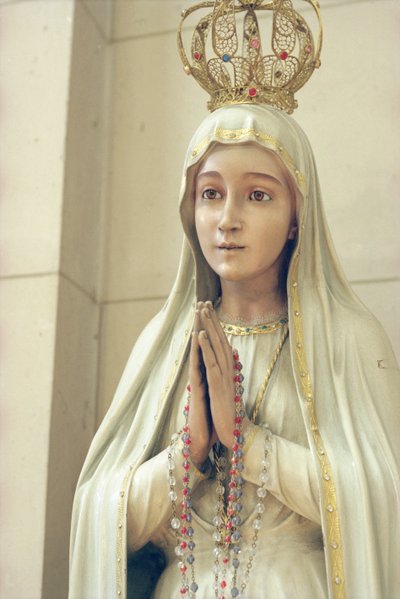 Virgem (madeira pintada) (ver também 252673) de French School