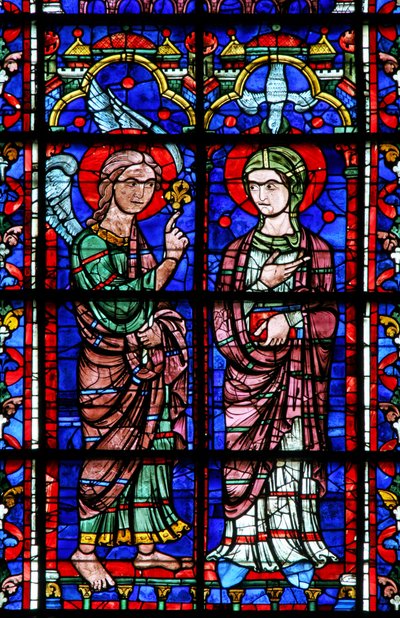 Virgem Maria - Anunciação (w100) de French School