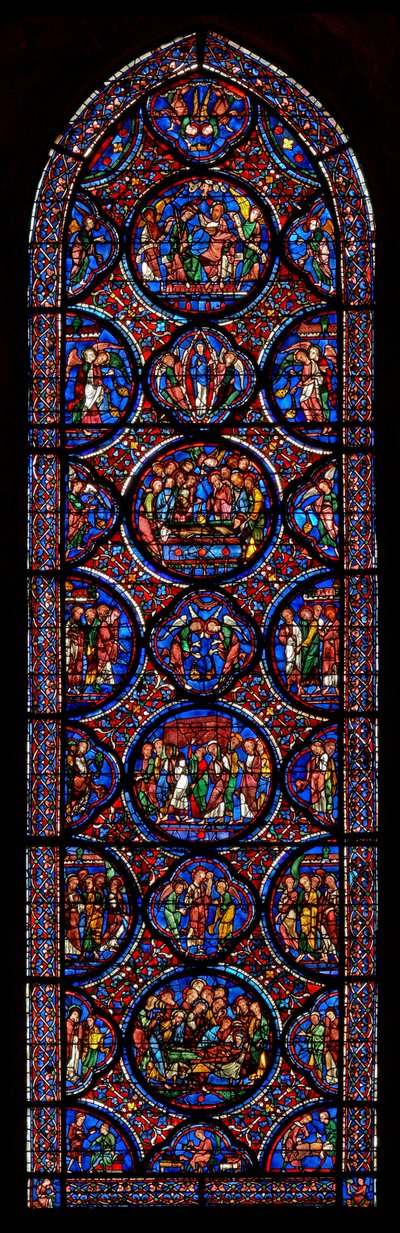 Virgem Maria - Glorificação de (w42) de French School