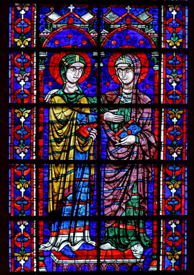 Virgem Maria - Visitação de (w100) de French School