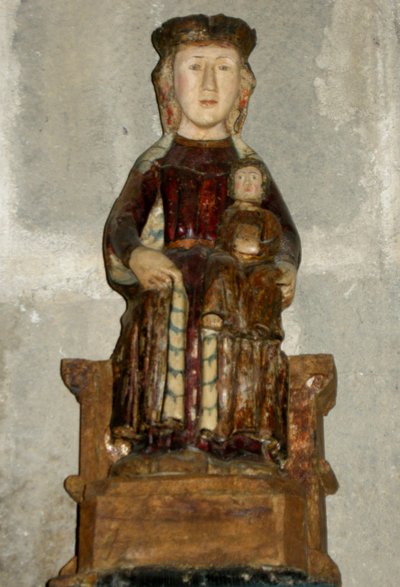 Virgem e Criança (madeira) de French School