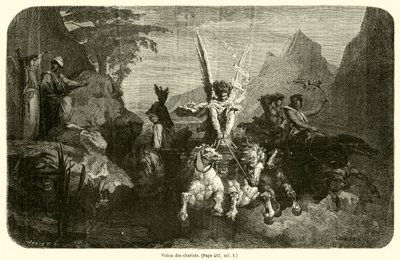 Vision des chariots (gravura) de French School