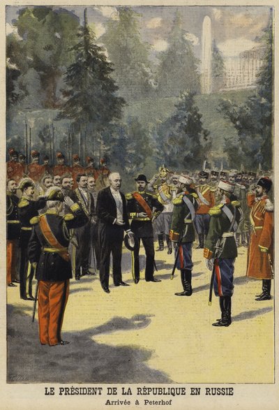 Visita do Presidente da França, Felix Faure, à Rússia, em 1897 de French School