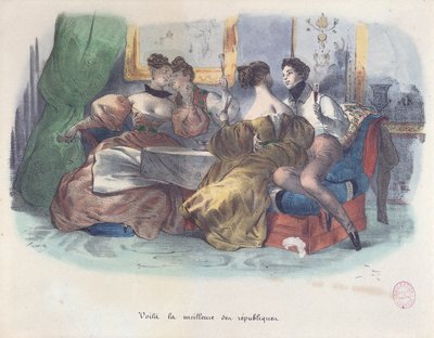 Essas são as melhores repúblicas, Caricatura da Revolução de 1848 de French School