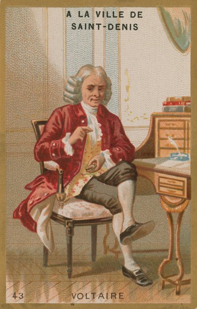 Voltaire, escritor e filósofo francês do Iluminismo de French School