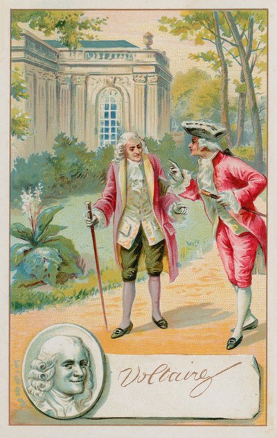 Voltaire, escritor francês do Iluminismo, historiador e filósofo (1694-1778) de French School