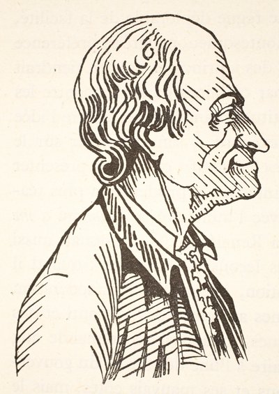 Voltaire, cópia de Boris Mestchersky (n.1957), Ilustração da História da Nação Francesa, Ciências, Volumes I e II, de Gabriel Hanotaux (1853-1944), 1924 de French School
