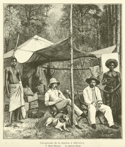 Voyage Au Pays De Kong (gravura) de French School