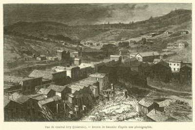Vue de Central City, Colorado (gravura) de French School