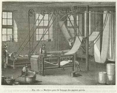 Produção de papel de parede de French School