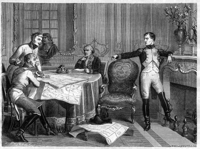 Guerra da Quinta Coligação 1809 - Tratado de Schonbrunn, 14 de outubro de French School