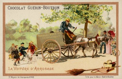 Watercart (cromolitho) de French School