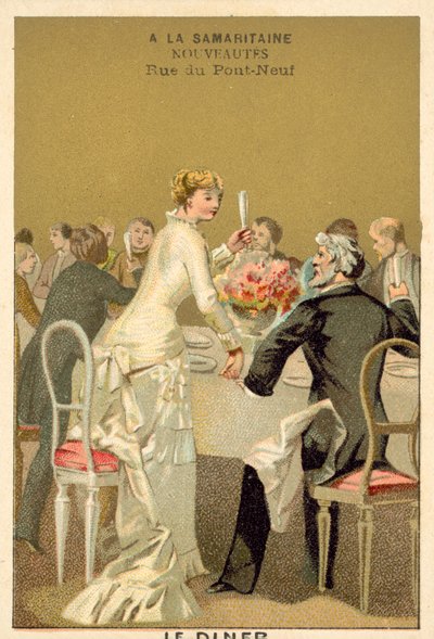 Jantar de casamento (chromolitho) de French School