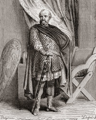 William I, da Histoire de France, c.1880 de French School