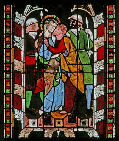Janela N-chapB representando a traição de Judas de French School