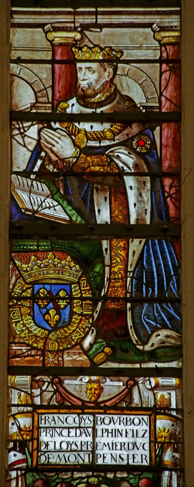 Janela que representa François de Bourbon (vitral) de French School