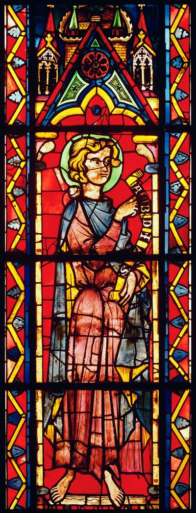 Janela representando o profeta Obadias, c.1270-75 de French School