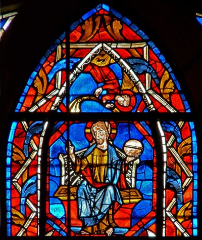 Janela w107 retratando Cristo em glória de French School