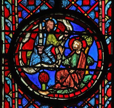 Janela w11 Deus dizendo a Israel que ele irá destruí-lo com a espada Jer XIV 11 de French School